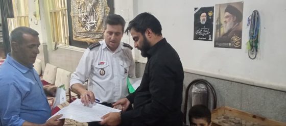 بازدید کارشناسان واحد آتش نشانی و خدمات ایمنی شهرداری صفادشت از هیئت های مذهبی سطح شهر