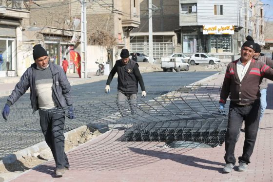 ادامه اجرای پروژه بهسازی بلوار شهید خرقانی