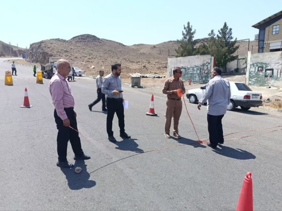 اصلاح تقاطع انتهای شادفرسای ۶ شهرک امید